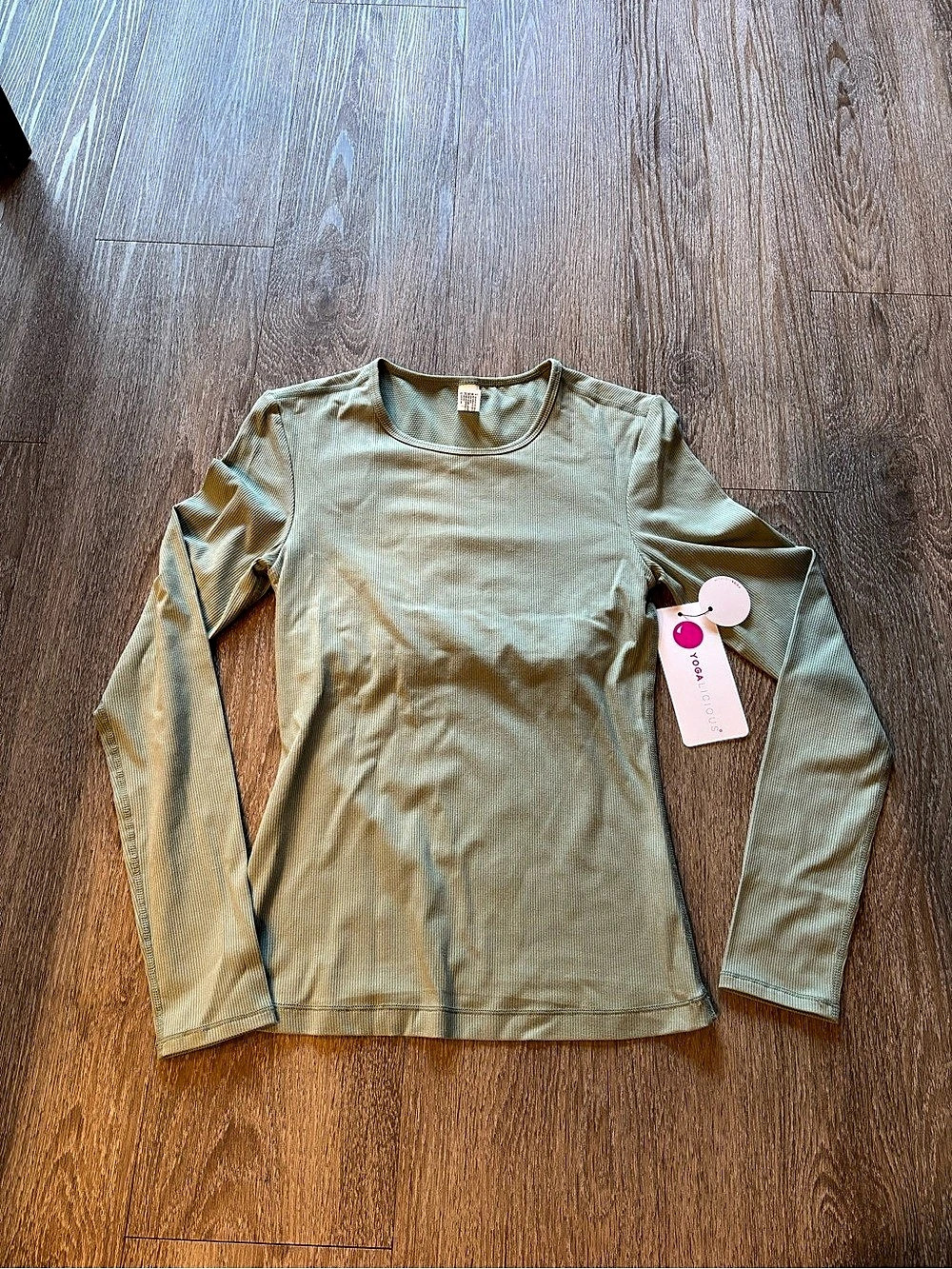 Yogalicious Heavenly Full Length Long Sleeve Top Sage Green